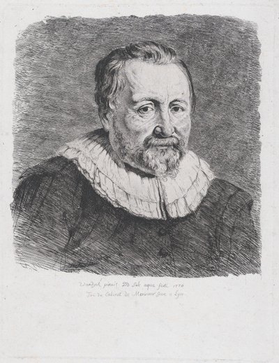 Portrett, etter Van Dyck, 1770. av Jean Jacques de Boissieu