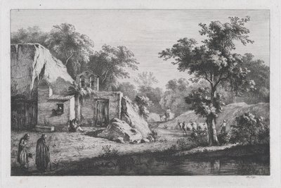 Den lille eremitasjen, 1793. av Jean Jacques de Boissieu