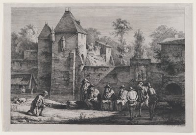 Den gamle porten til Vaise, Lyon, 1803. av Jean Jacques de Boissieu