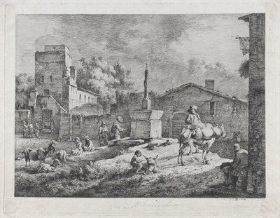 Utsikt over Saint-Andéol, 1774. av Jean Jacques de Boissieu