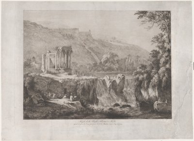 Utsikt over Temple of the Tiburtine Sibyl, 1809. av Jean Jacques de Boissieu