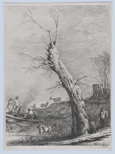 Winter, etter en tegning fullført i Saint-Chamond, 1795. av Jean Jacques de Boissieu
