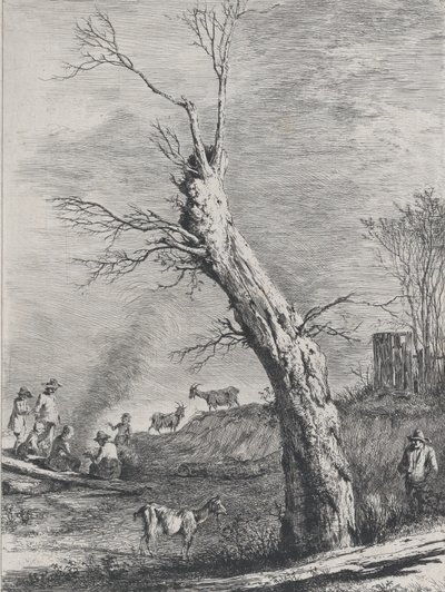 Winter, etter en tegning fullført i Saint-Chamond, 1795. av Jean Jacques de Boissieu