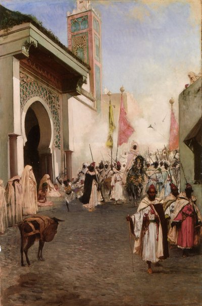Mahomet IIs inntog i Konstantinopel (olje på lerret) av Jean Joseph Benjamin Constant