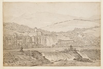 Utsikt over Isola di Sora, nær Napoli av Jean Joseph Bidault