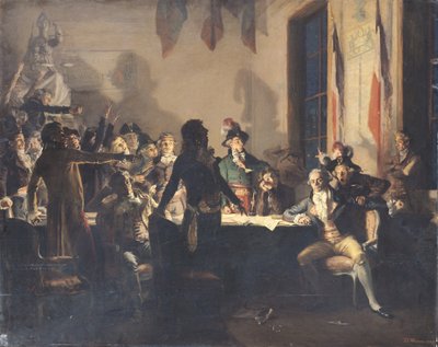 Natten til den 8. og 9. Thermidor, 27. til 28. juli 1794 av Jean Joseph Weerts