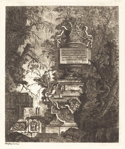 Frontispice for "Fountains" av Jean Laurent Legeay