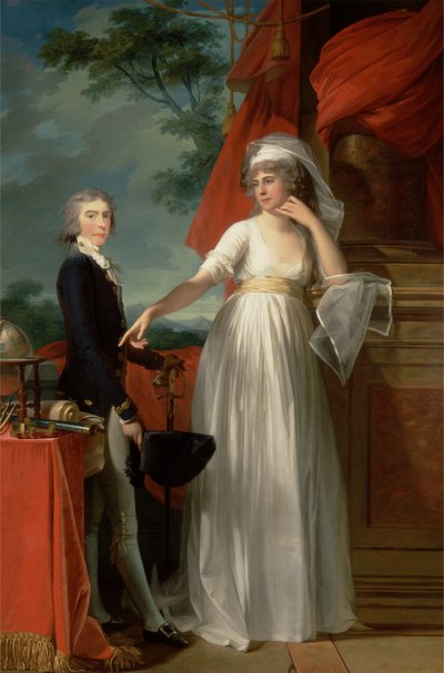 Margaret Callender og hennes sønn James Kearney av Jean Laurent Mosnier