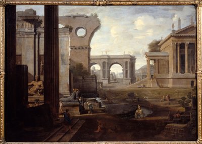 Gamle ruiner. Maleri av Jean Lemaire (1598 - 1659) av Jean Lemaire