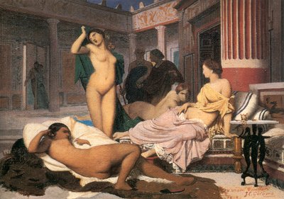 Gresk interiørskisse, 1848. av Jean Leon Gerome