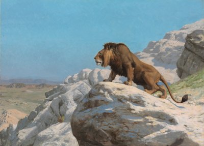 Løve på vakt av Jean Leon Gerome