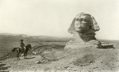 Napoleon og sfinksen (gravyr) av Jean Leon Gerome