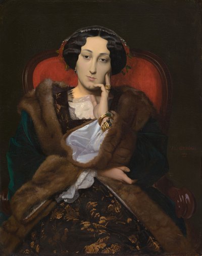 Portrett av en kvinne av Jean Leon Gerome