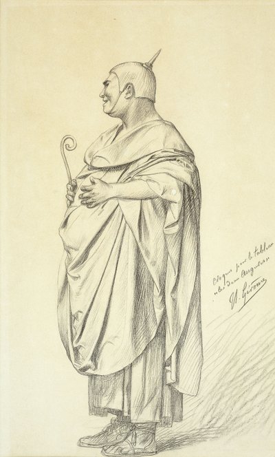 Studie for de to augurene, av Jean Leon Gerome