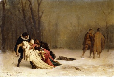 Duellen etter ballen av Jean Leon Gerome