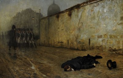 Henrettelsen av marskalk Ney (olje på lerret) av Jean Leon Gerome