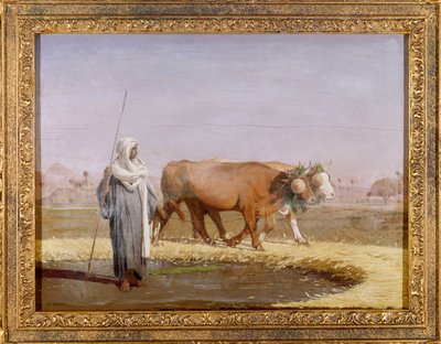 Tråkker ut hvete i Egypt av Jean Leon Gerome