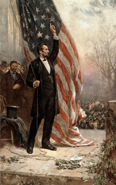 President Abraham Lincoln av Jean Leon Gerome Ferris