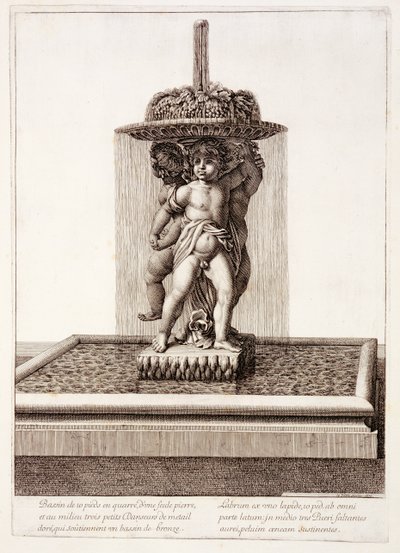 Fontene med tre forgylte dansere i Versailles, 1672 av Jean Lepautre