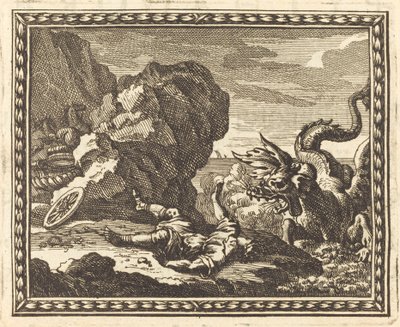 Hippolytus og sjømonsteret av Jean Lepautre