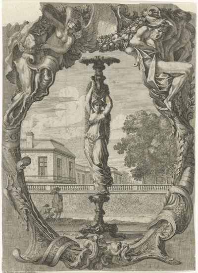 lysestake Lysholdere i dekorative rammer (serietittel) av Jean Lepautre