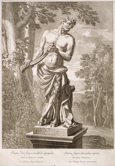 State of a Satyr av Philip de Buyster i Versailles, 1675 av Jean Lepautre