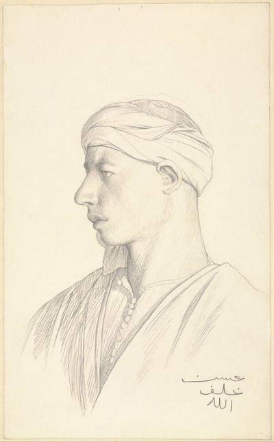 Portrett av en egyptisk fellah av Jean Leon Gerome