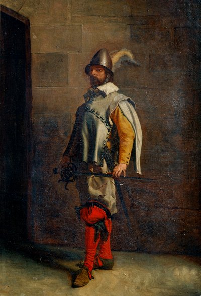 En hugenott, 1800-tallet. av Jean Louis Ernest Meissonier