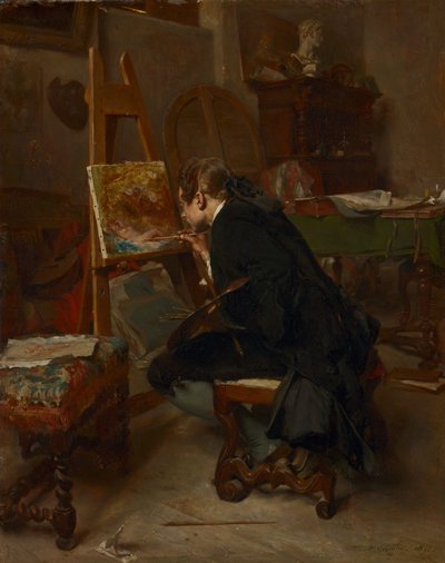 En maler, 1855 av Jean Louis Ernest Meissonier