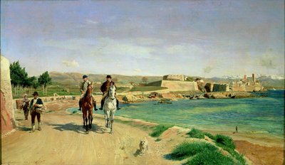 Antibes, rideturen, 1868 av Jean Louis Ernest Meissonier