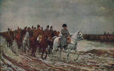 Napoleon under den franske kampanjen i 1814, 1864, c1915 av Jean Louis Ernest Meissonier