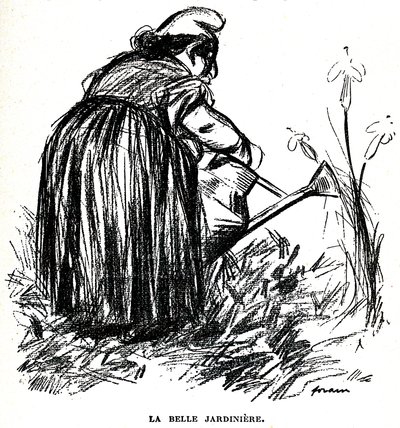 Antisemitttegning publisert før 1900 i avisen “” Psst...! «» av Jean Louis Forain
