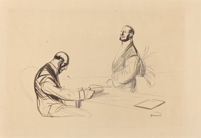 På konferansen, ca. 1919. av Jean Louis Forain