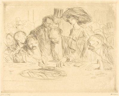 Ved gamblingbordet (andre tallerken) av Jean Louis Forain
