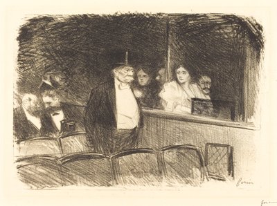 På teateret av Jean Louis Forain