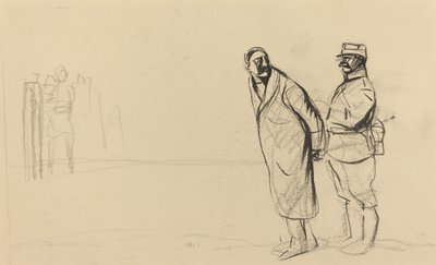 På forsiden av Vincennes. bolo pasha av Jean Louis Forain
