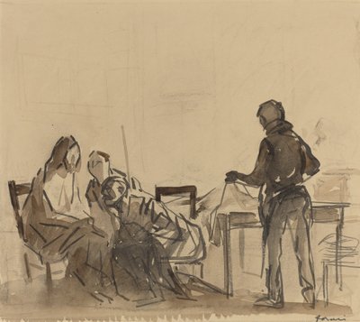 Før repasten i Emmaus av Jean Louis Forain