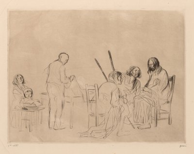 Før nattverden i Emmaus av Jean Louis Forain