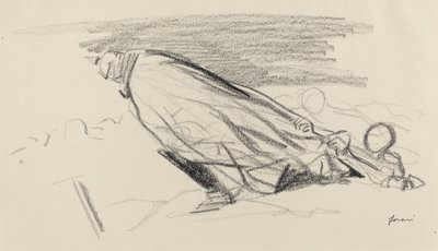 De fra den første timen. "Sire! hvor er vi i "frisk og gledelig krig"? ..." av Jean Louis Forain