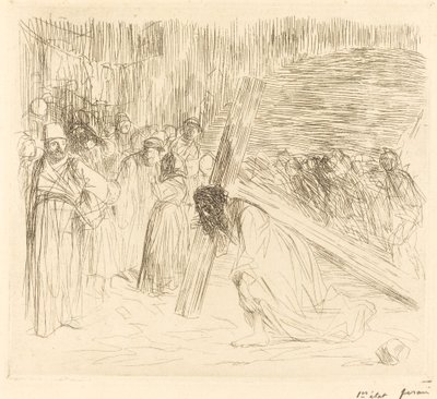Kristus bærer korset (femte plate) av Jean Louis Forain