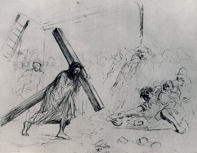 Kristus som bærer korset, 1925. av Jean Louis Forain