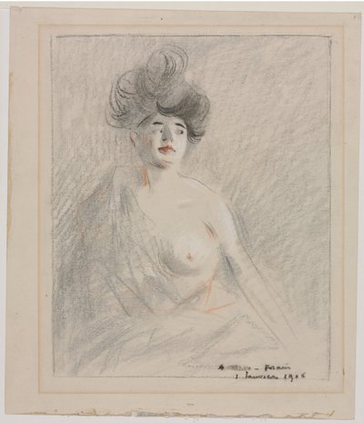 Courtesane (rekto) av Jean Louis Forain