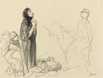 Under våpenhvilen, ca. 19141919. av Jean Louis Forain