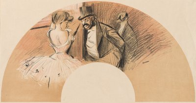 Eventail Bal Gavarni von Jean Louis Forain