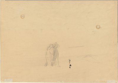 Figurer i et landskap (verso) av Jean Louis Forain