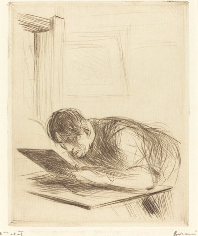 Forain Etching (første plate) av Jean Louis Forain