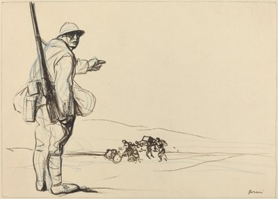 German Advance, ca. 19141919. av Jean Louis Forain