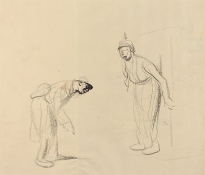 Skjuler louis [verso], c. 19141919. av Jean Louis Forain
