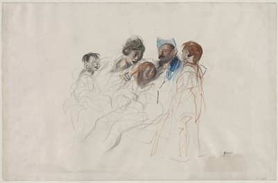 Home on a Furlough, fjerde kvartal 1800-tallet eller første tredje 1900-tallet. av Jean Louis Forain