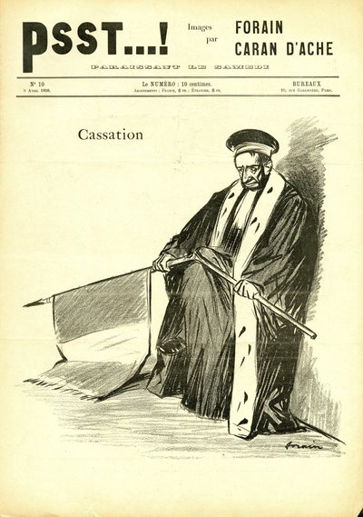 Illustrasjon av Jean-Louis Forain (1852-1931) i Psst...! av Jean Louis Forain